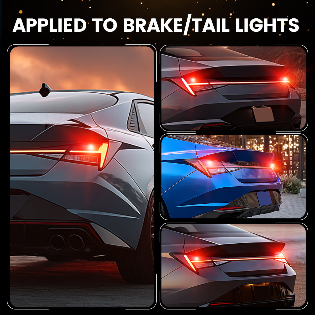 Lasfit 1157 led bulbs applied to brake tail lights