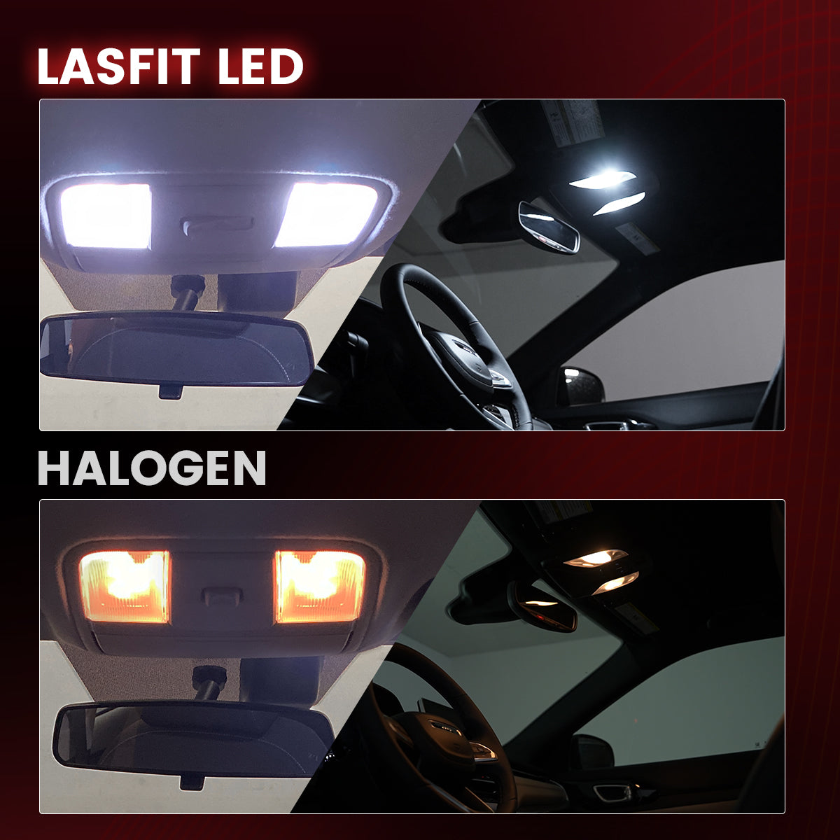 Lasfit 6614f led bulbs clear visibility