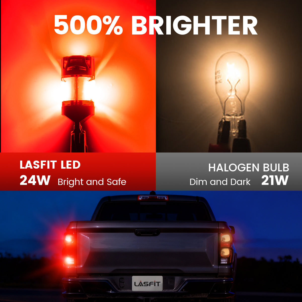 Lasfit 7440 led bulbs 500% brighter