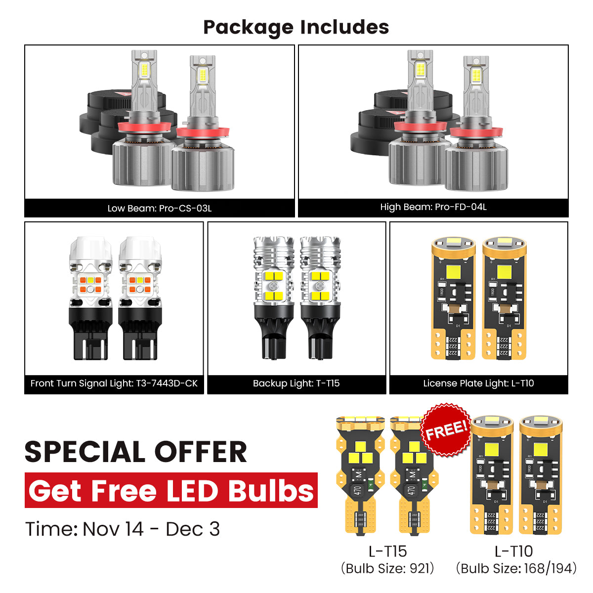 Custom Engineered for 2020-2026 Chevrolet Silverado HD 2500/3500 WT LT Custom LED Bulbs Upgrade | Tested and Verified