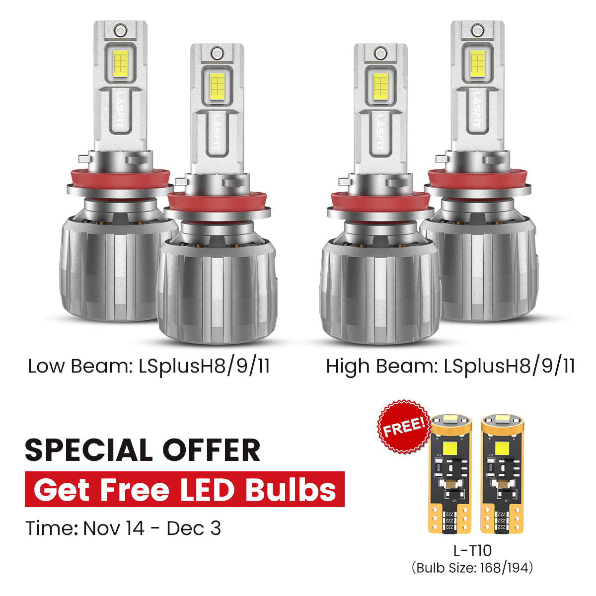 Fit for 2016-2023 Toyota Tacoma The Brightest LED Bulbs Upgrade | Tested and Verified