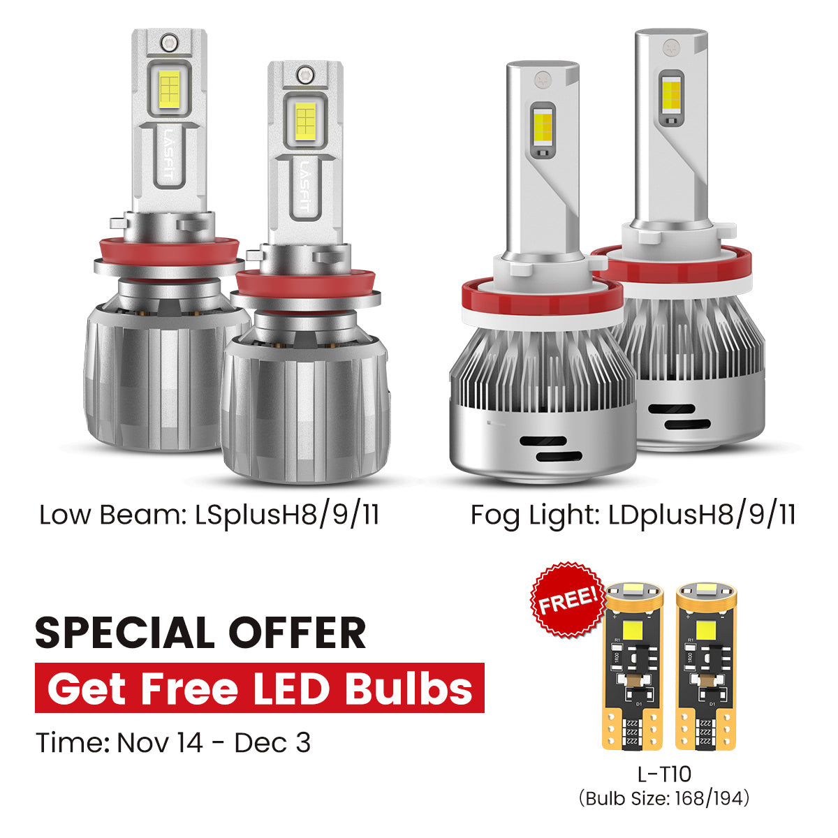 Fit for 2016-2023 Toyota Tacoma The Brightest LED Bulbs Upgrade | Tested and Verified