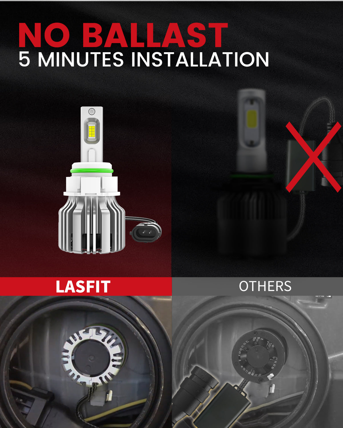 Lasfit LDplus series 5202 led fog lights 5mins installation