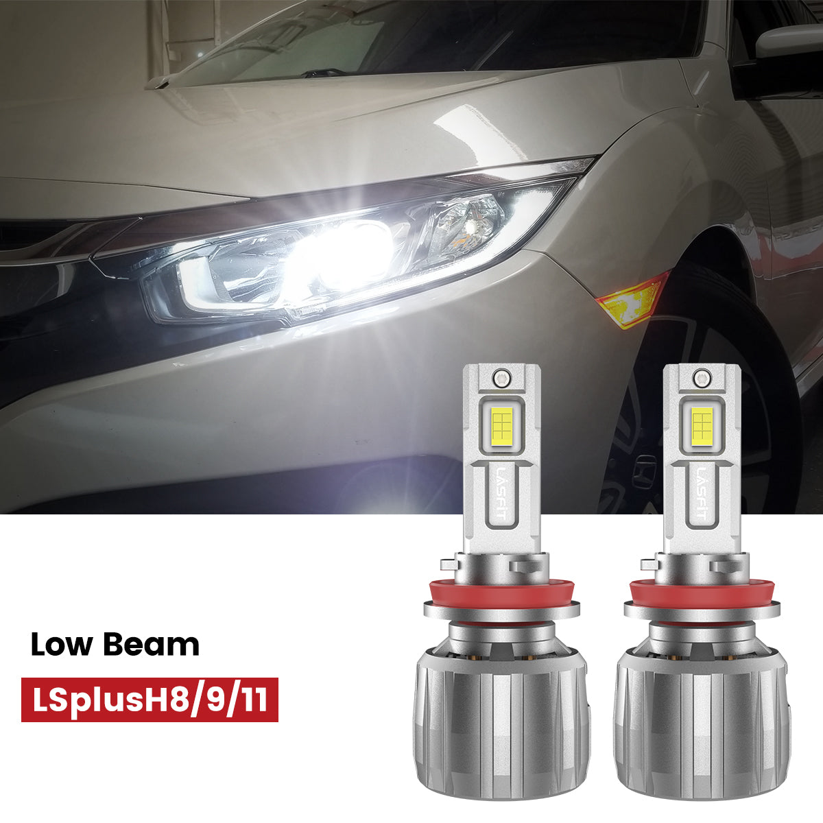 Lasfit-LSplus-H11-LED-Bulbs-fit-for-2016-2021-Honda-Civic-low-beam