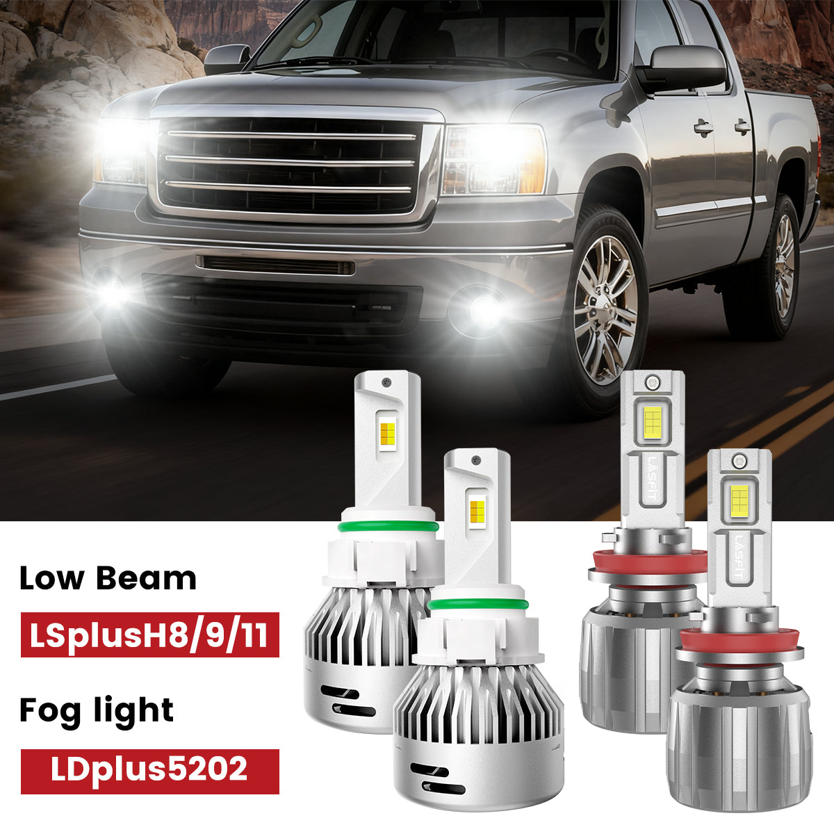 Lasfit LSplus LDplus H11 5202 led bulbs
