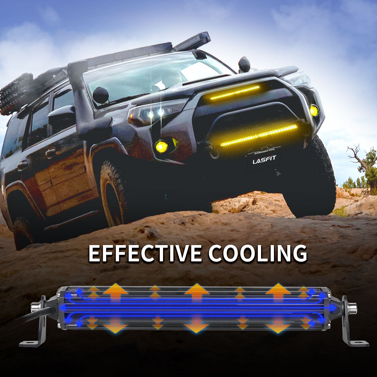 Lasfit Light Bars effective cooling