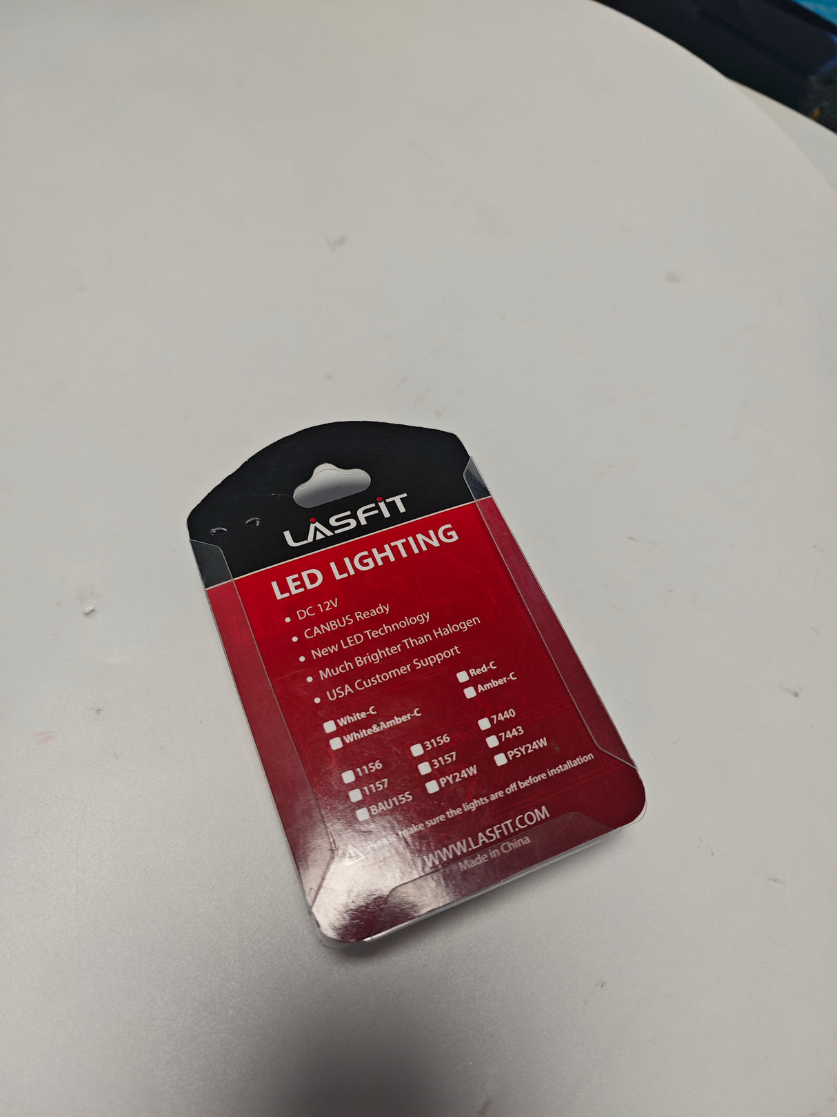 Lasfit amber 7443 led turn signal bulb 2