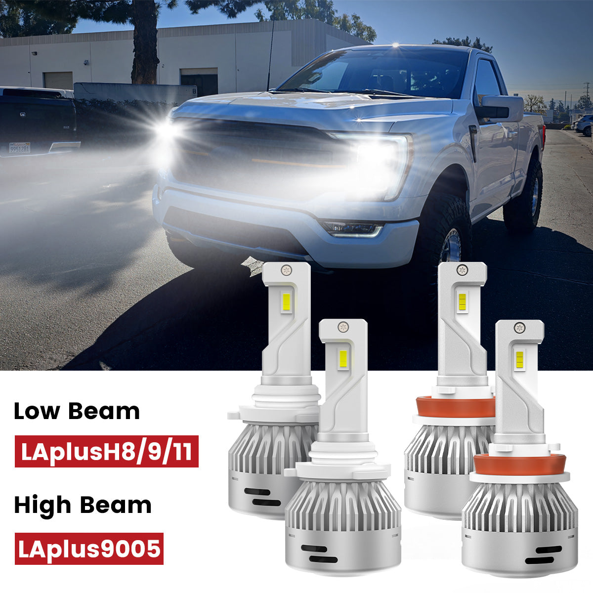 Lasfit led headlight bulbs for 2021-2023 ford f150