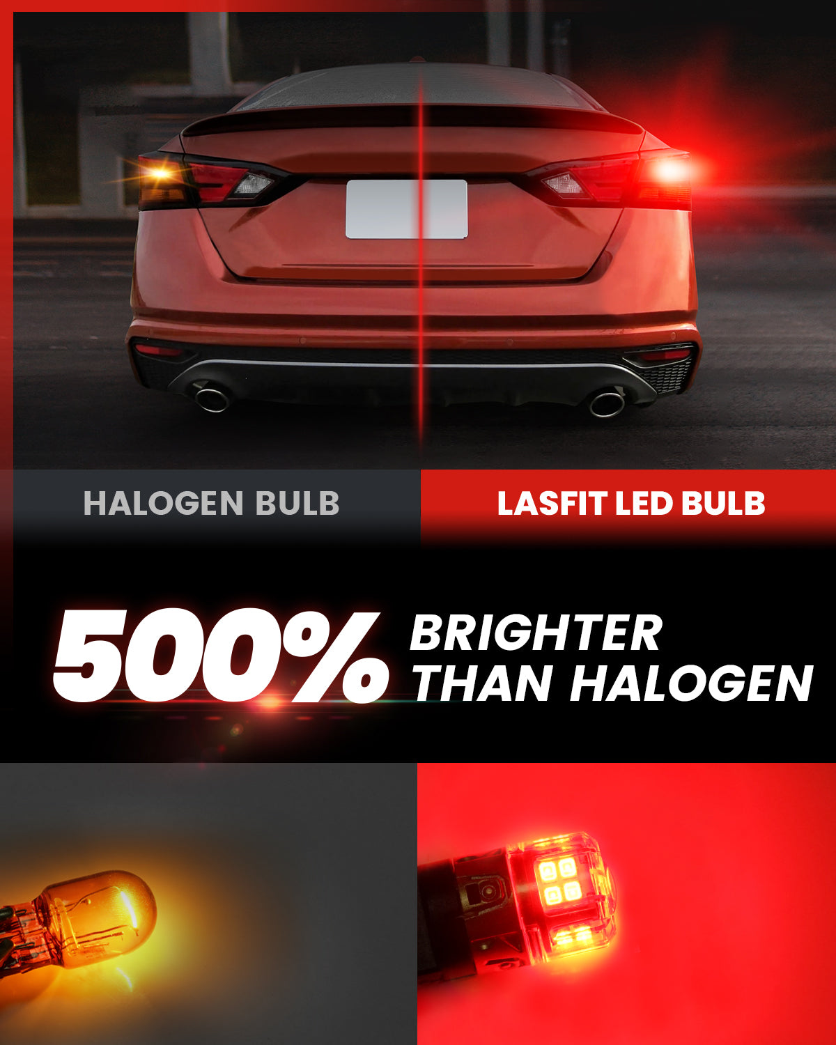 Lasfit L2-7443 LED Bulb 500% brighter than halogen bulbs