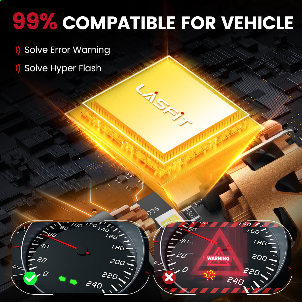 Lasfit 3157 led bulbs 99% compatible for vehicle