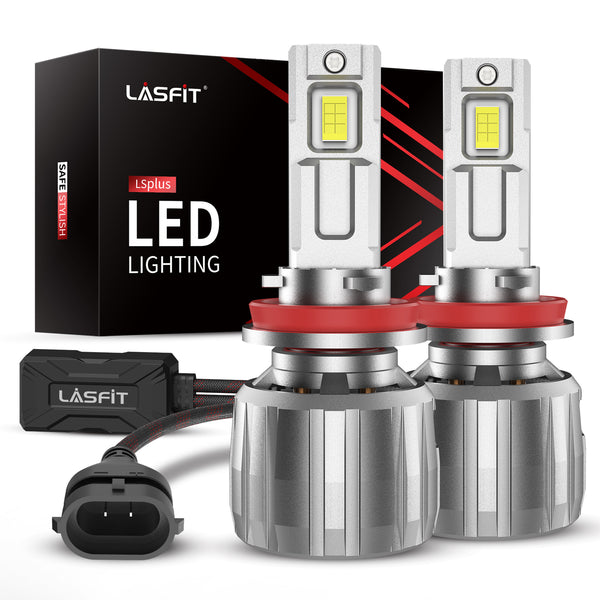 LASFIT Bombilla LED H11, 2024 súper brillante 6000K blanco frío, bombillas  antiniebla LED H11/H8/H9/H16 para reemplazo, sin polaridad, todo en uno