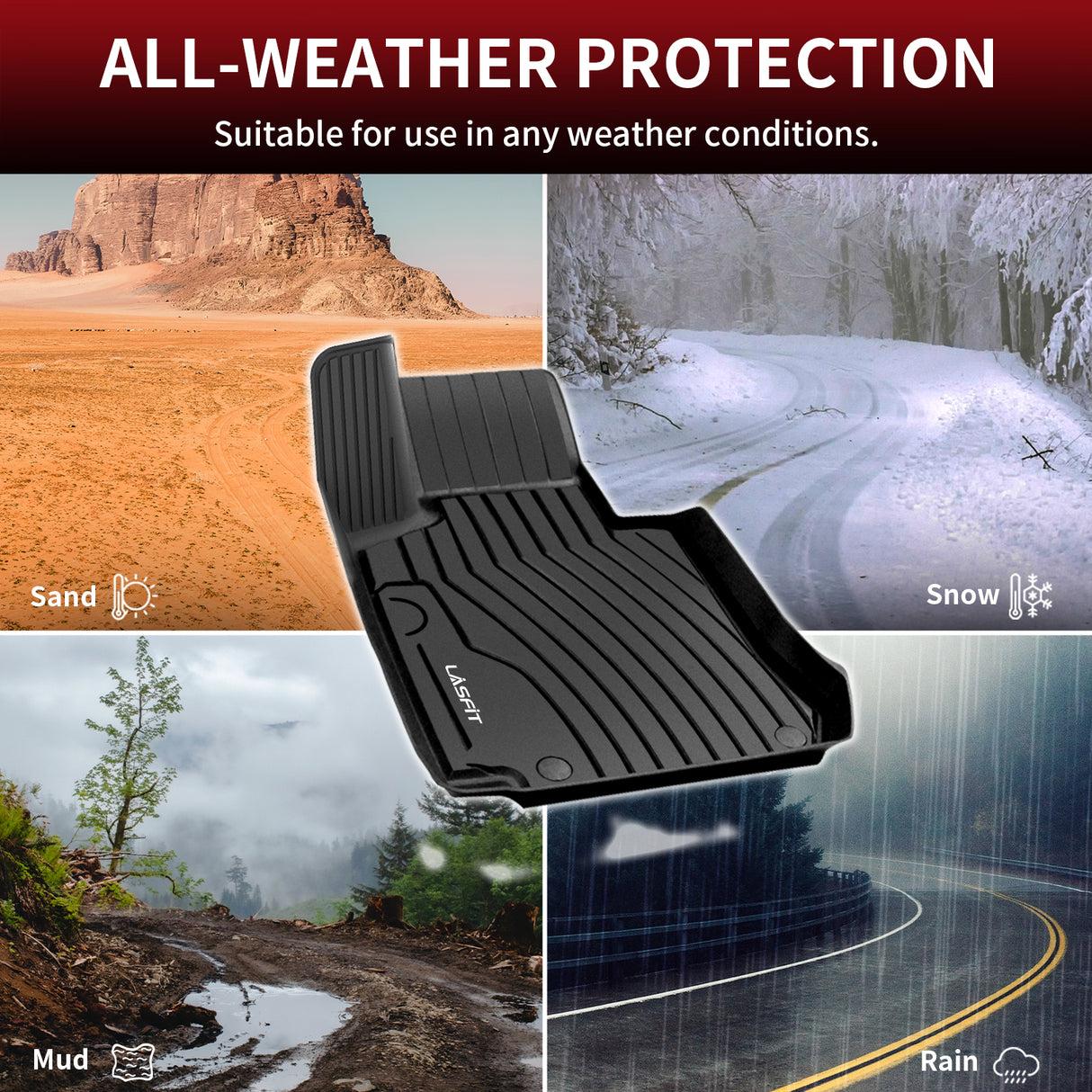 Mercedes-Benz GLC SUV All Weather Floor Mats