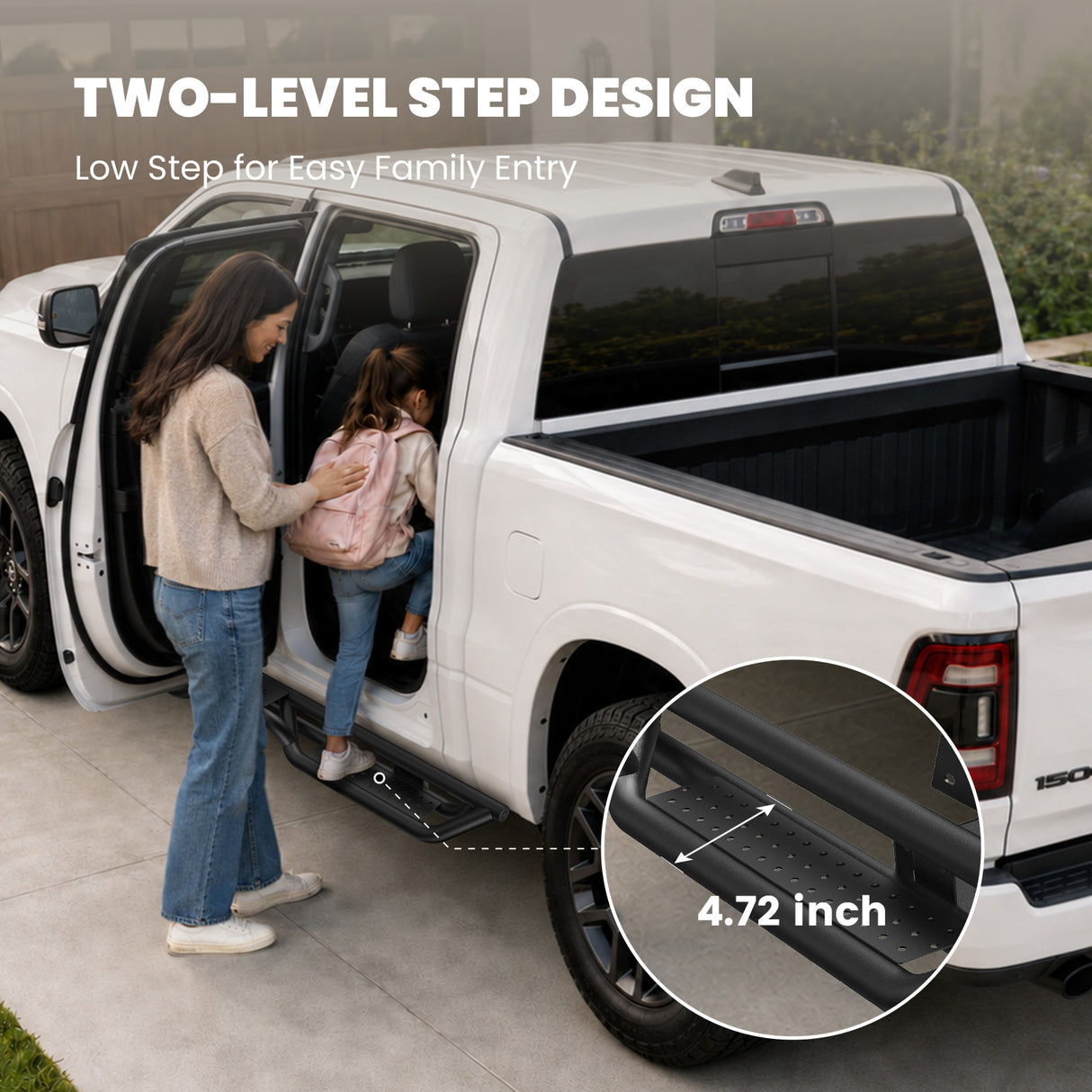 Fit for 2019-2026 Ram 1500 Running Boards Side Steps, Fit Crew Cab Only