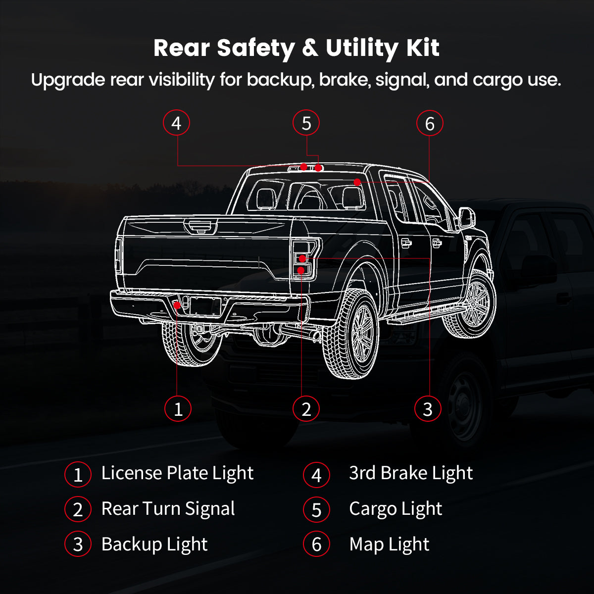 Fit for 2018-2020 Ford F-150 LED Bulbs | Full Exterior & Interior LED Upgrade