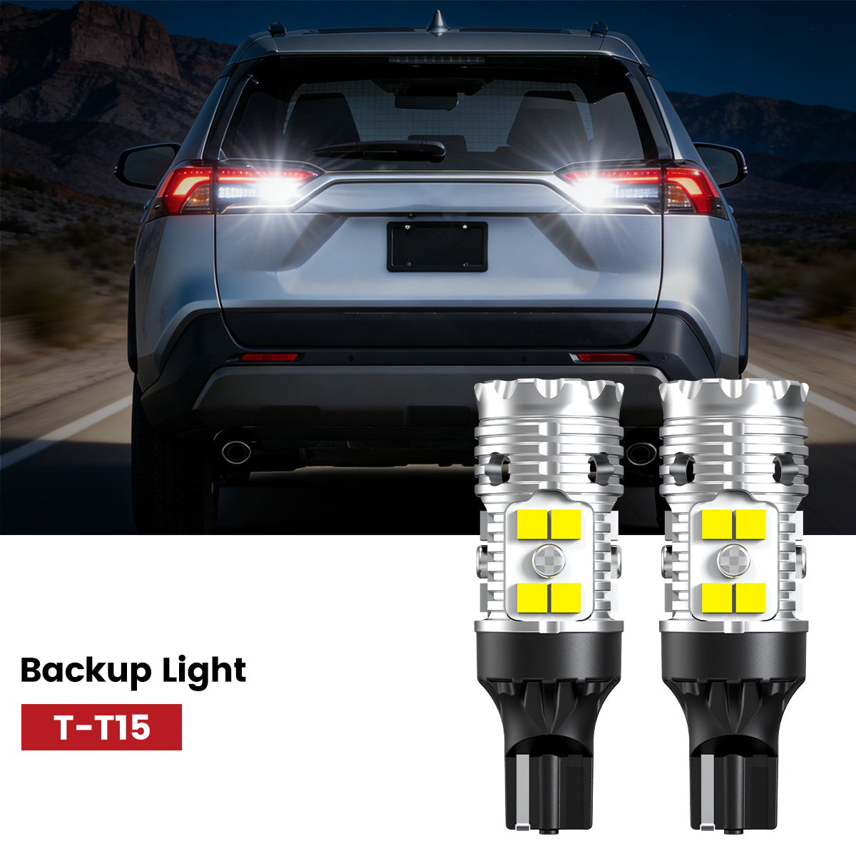 T-T15 LED Bulbs fit for-2022-2024 Toyota RAV4 backup lights