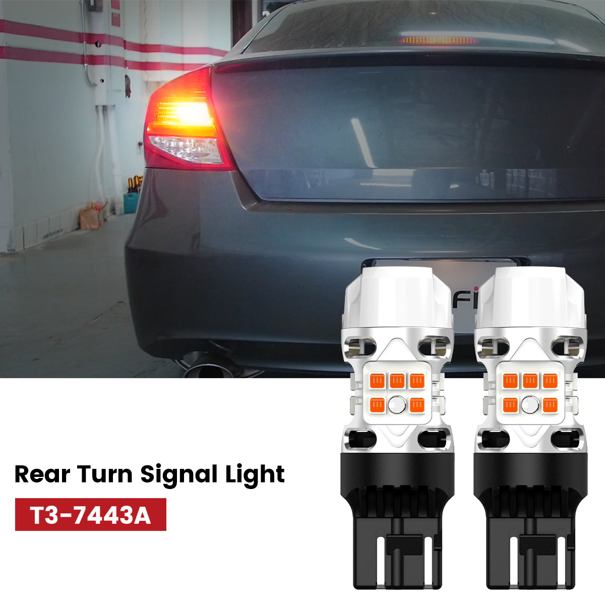 T3-7443A led bulbs fit for 2008-2012 Honda Accord rear turn signal lights