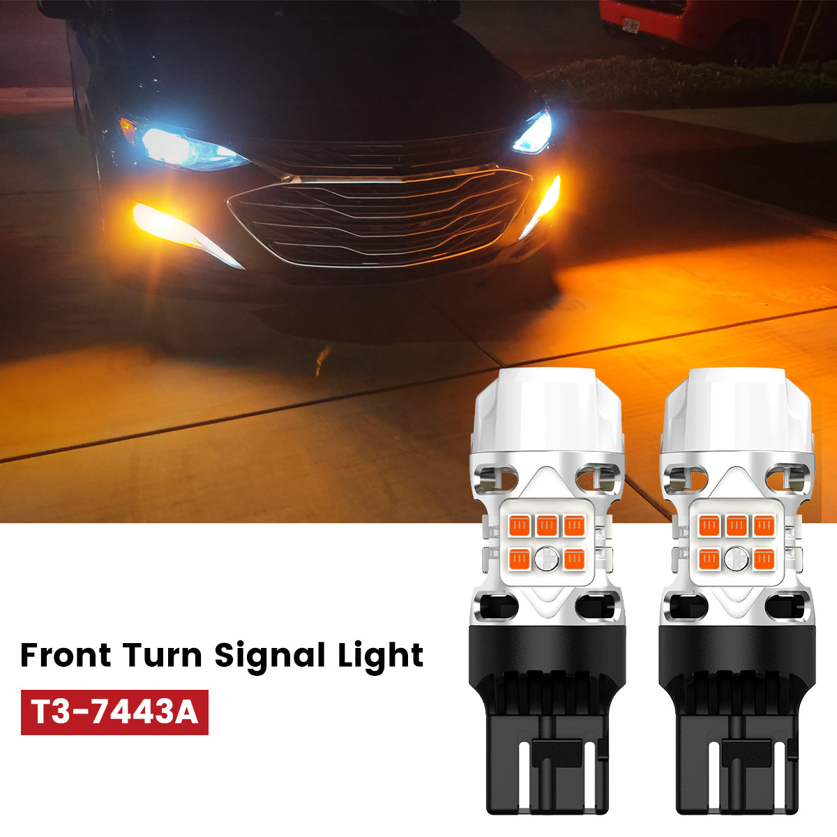 T3-7443A led bulbs fit for 2022-2025 Chevy Malibu rear turn signal light