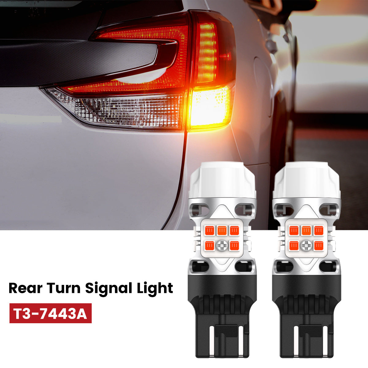 T3-7443A led bulbs fit for 2019-2024 Subaru Forester rear turn signal light