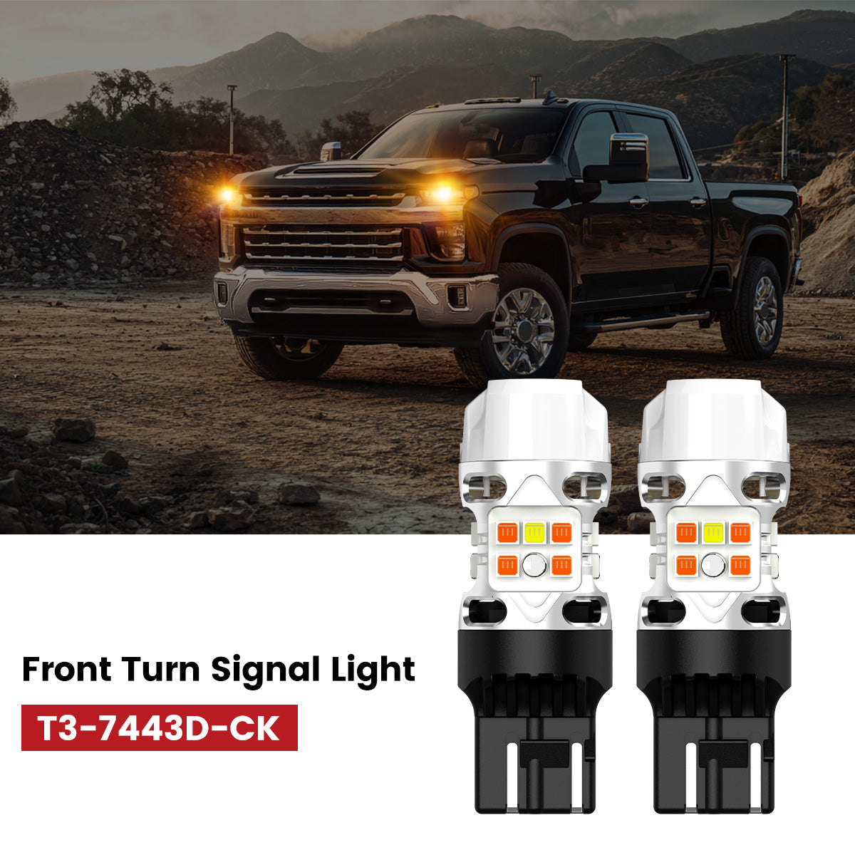 T3-7443D-CK-LED-Bulbs-fit-for-2020-2024-Chevrolet-Silverado-2500-3500-front-turn-signal-lights-with-halogen-tail-lights