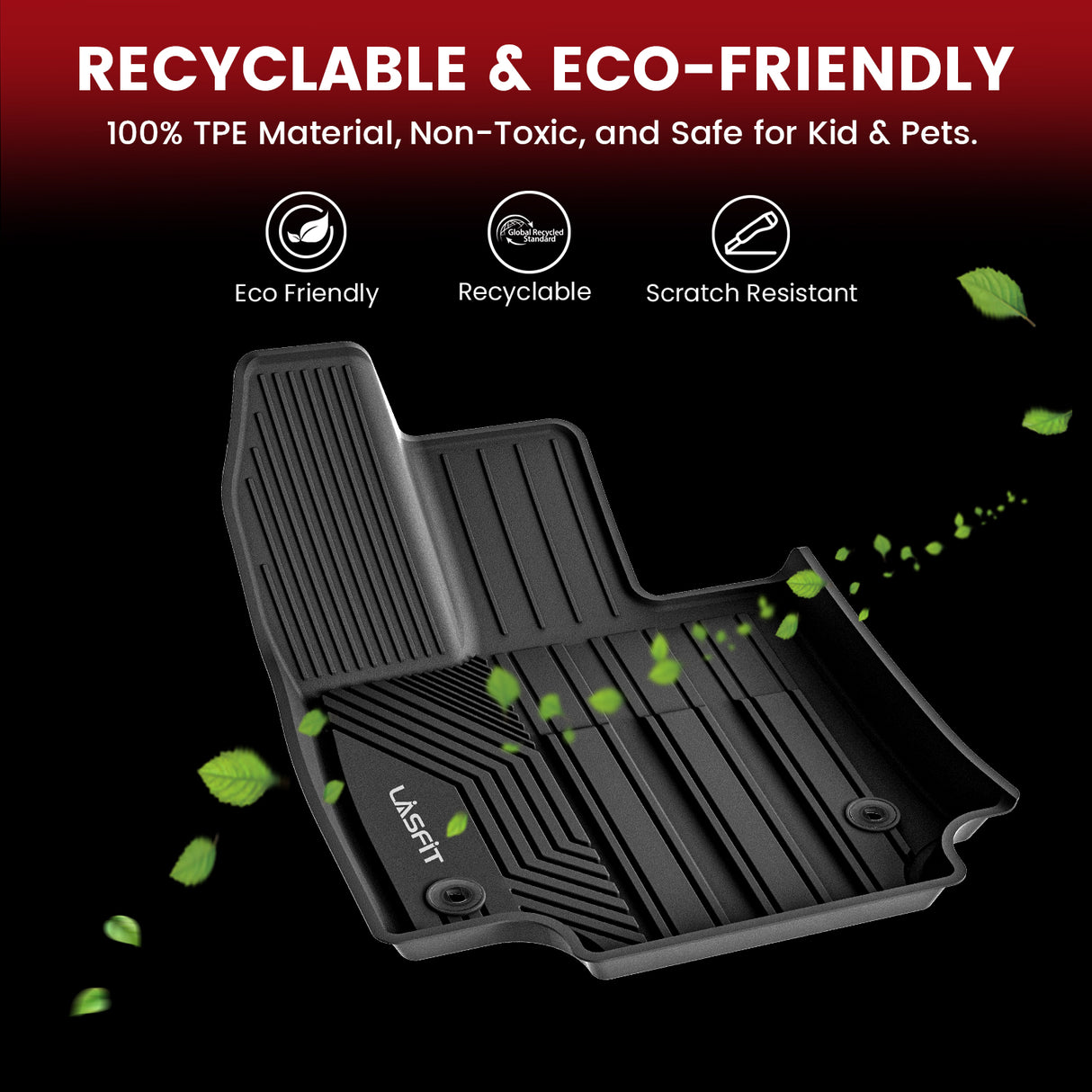 Fit for 2019-2025 Toyota RAV4 All-weather TPE Floor Mats & Cargo Mat