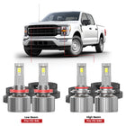 Fit for 2018-2023 Ford F-150 Custom H11 9005 LED Bulbs w/ Dust Cover | Pro-DC Series