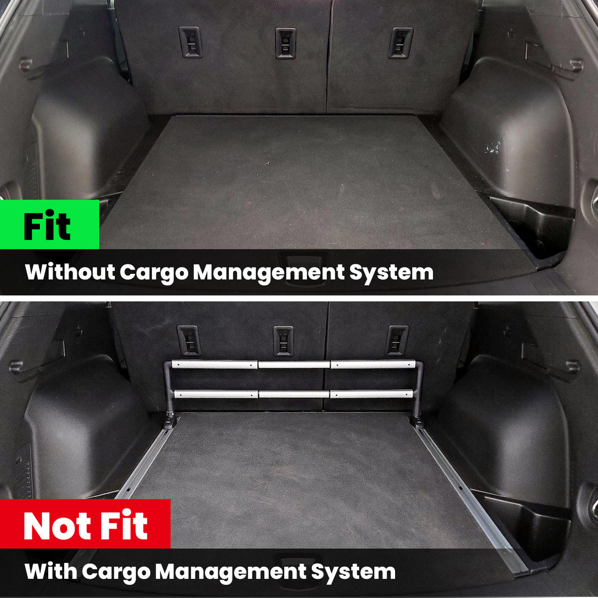 Fit for 2019-2025 Chevrolet Blazer Floor Mats & Cargo Mat, Fit Gasoline Only & Without Optional Cargo Management System