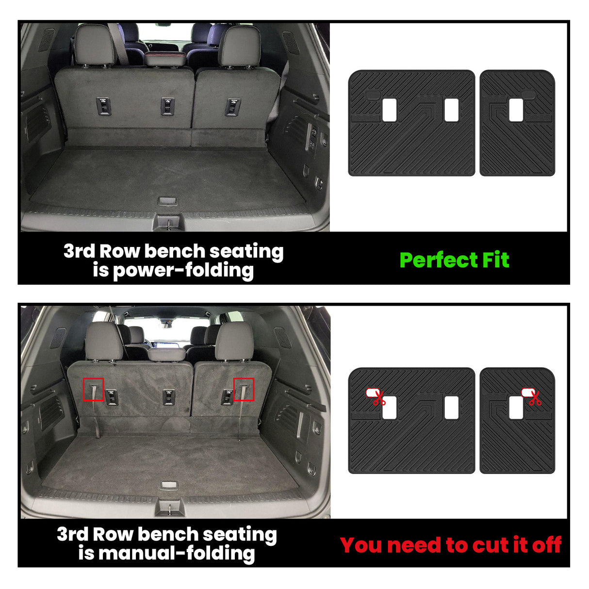 Fit for 2025-2026 Buick Enclave Floor Mats / Cargo Mat / Seatback Mat