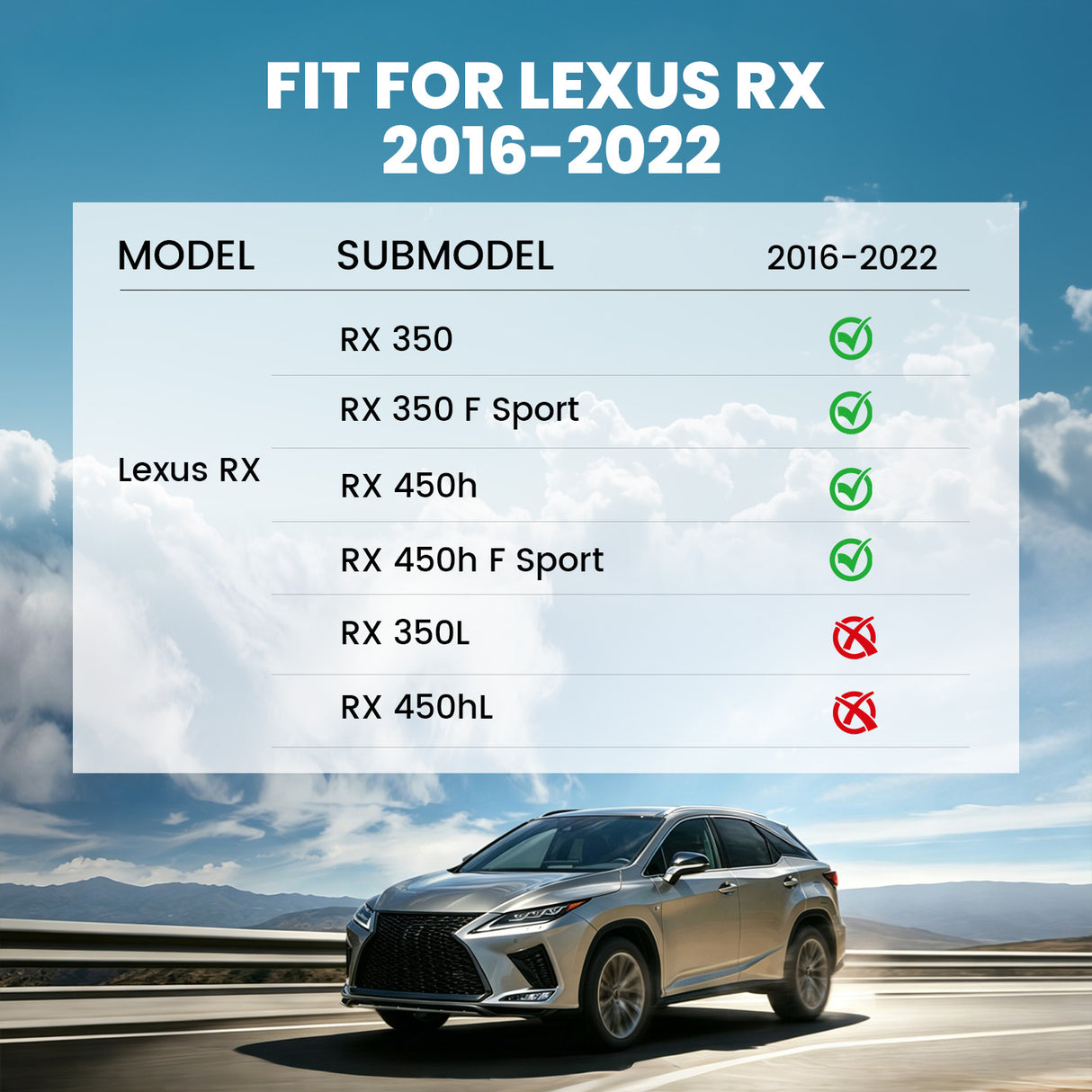Fit for 2022-2026 Lexus NX Floor Mats or Cargo Mat