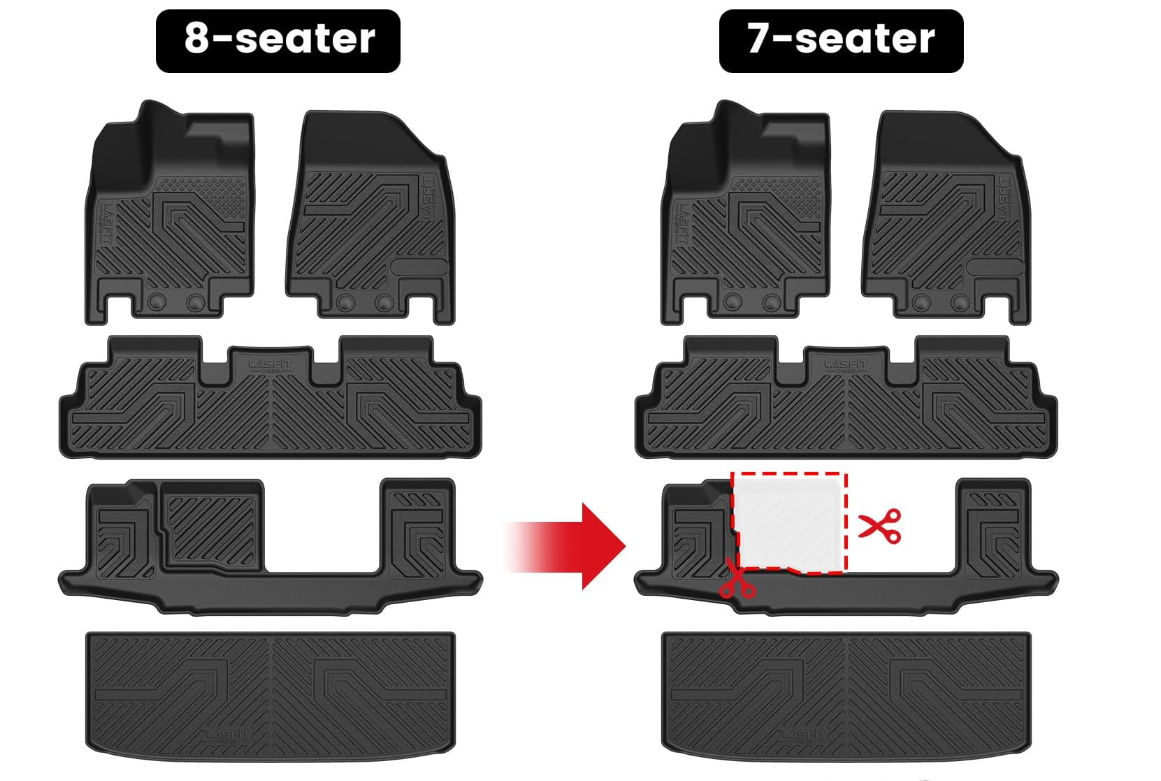 Fit for 2022-2025 Nissan Pathfinder Floor Mats & Cargo Mat