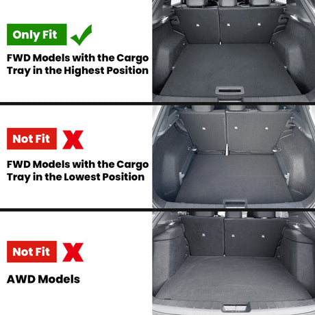 Fit for 2025-2026 Nissan Kicks Floor Mats / Seatback Mat & Cargo Mat, Not Fit 2025 Kicks Play