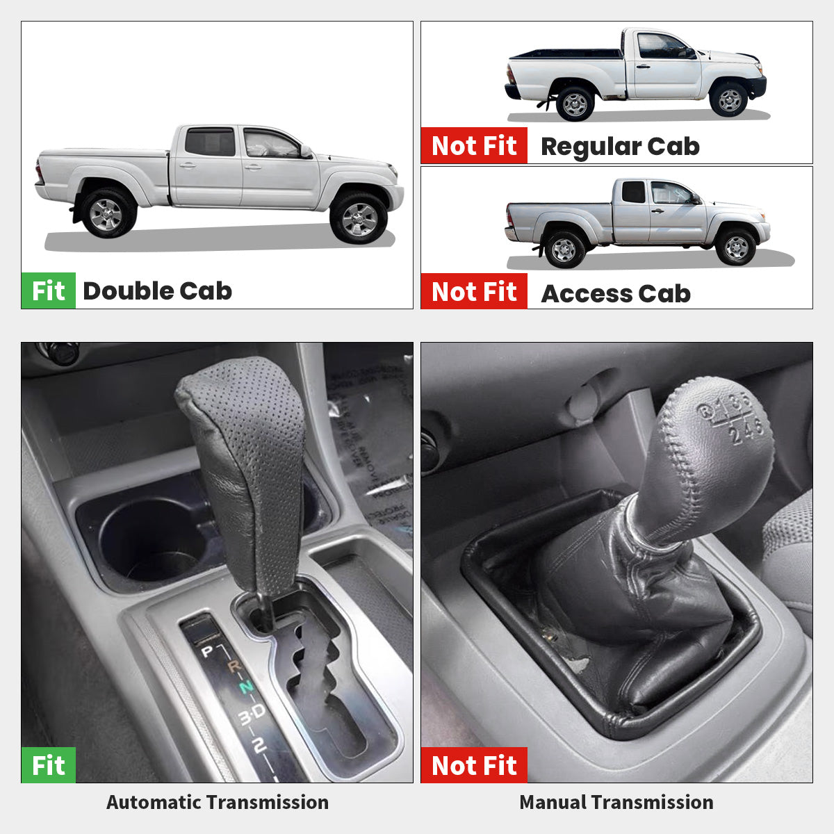 Fit for 2008-2011 Toyota Tacoma Floor Mats, Fit Auto Trans Only