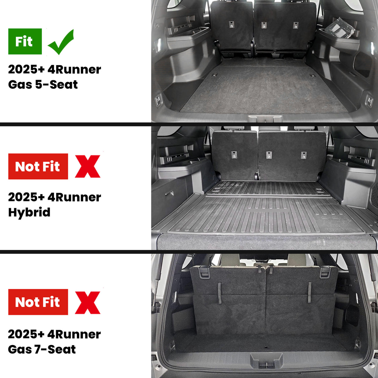 Fit for 2025-2026 Toyota 4Runner Floor Mats or Seatback Mat or Cargo Mat