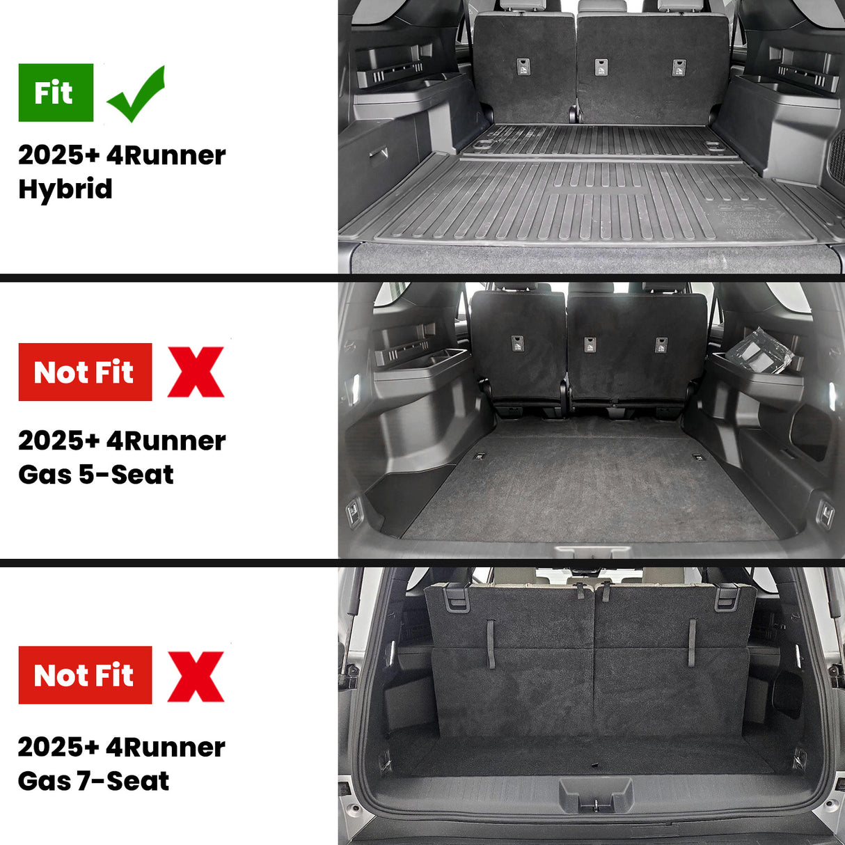 Fit for 2025-2026 Toyota 4Runner Floor Mats or Seatback Mat or Cargo Mat