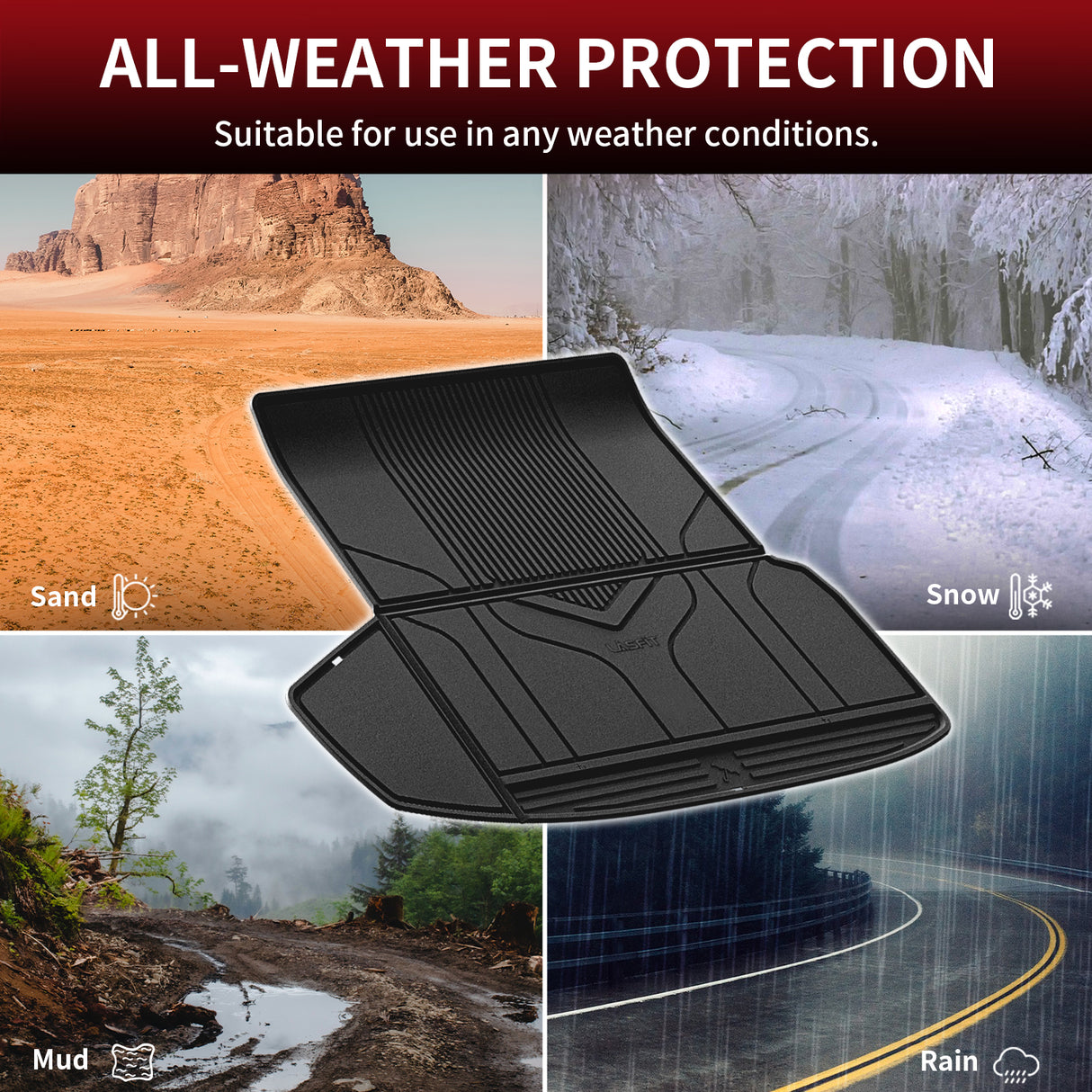 Tesla Model S 2022-2023 Custom Frunk Trunk Cargo Mats All-weather Protection