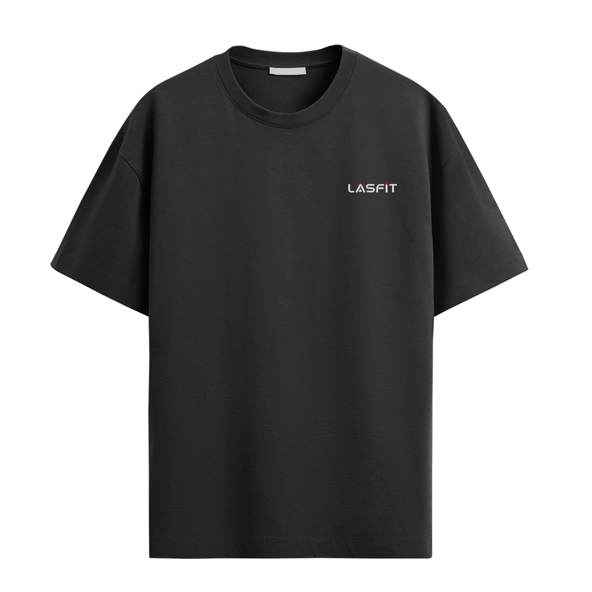 LOOSE FIT ROUND NECK TEE LEOPARD FAN BLACK