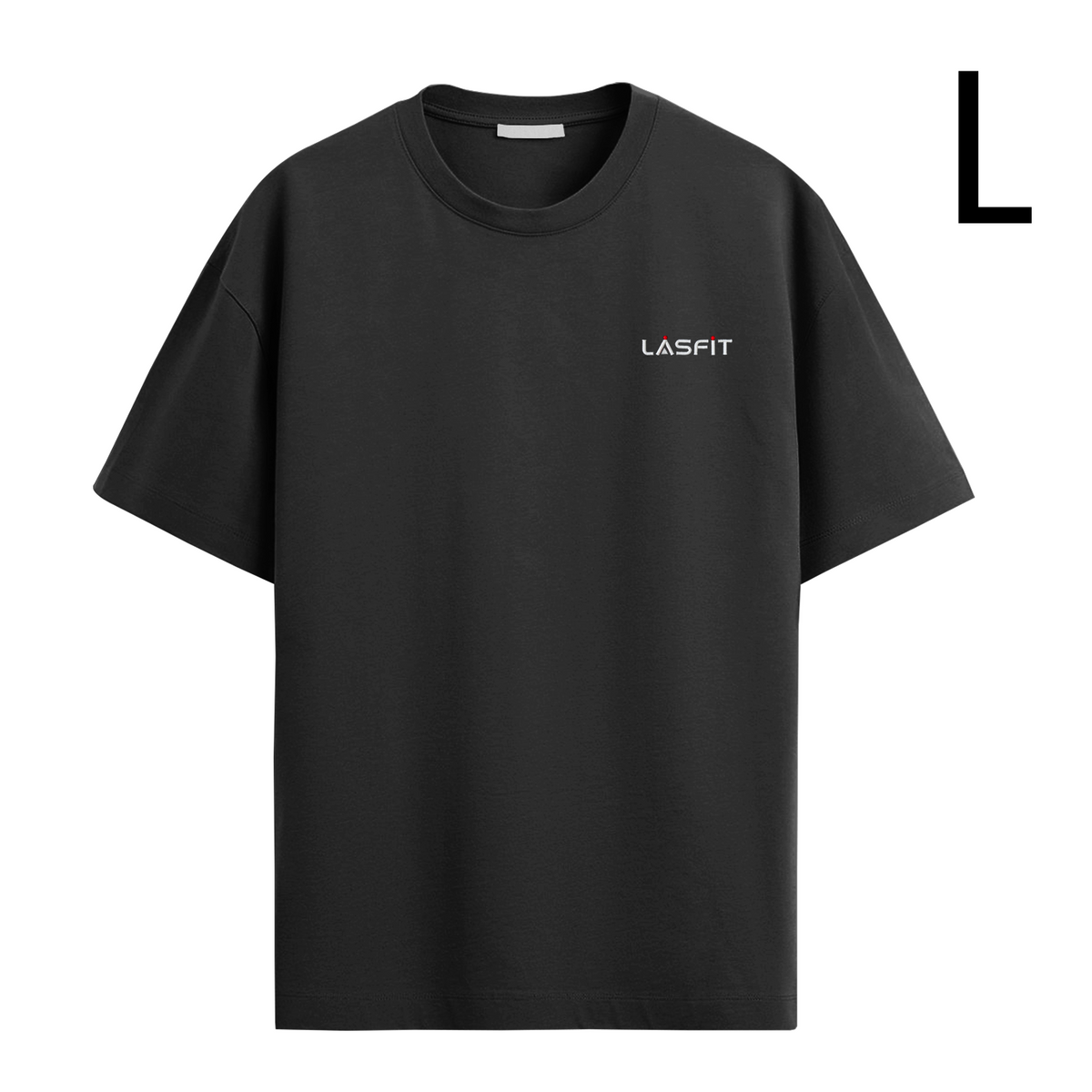 Lasfit Black Round Neck T-shirt Limited on 10th Anniversary