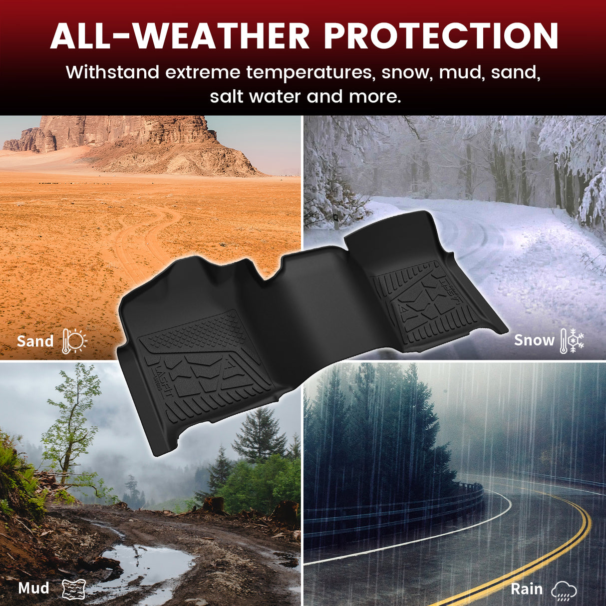 Fit for 2007-2014 Chevrolet Silverado 2500HD 3500HD Floor Mats