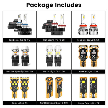 combo package fit for 2023-2025 ford f-250 f-350