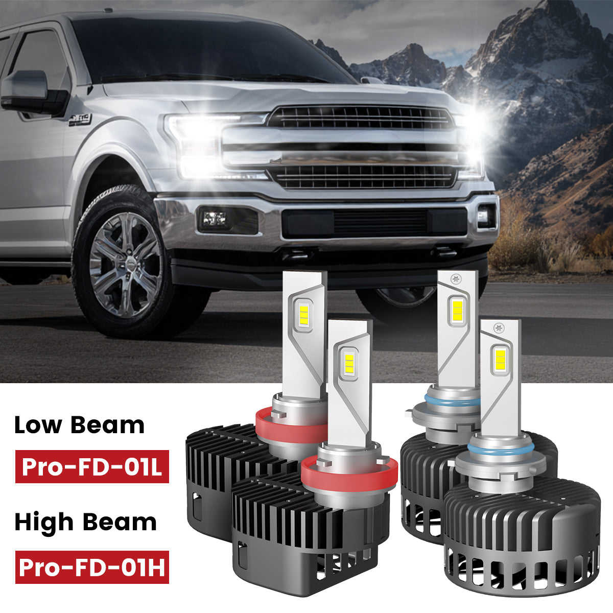 custom made led headlight bulbs for 2018-2020 Ford F-150
