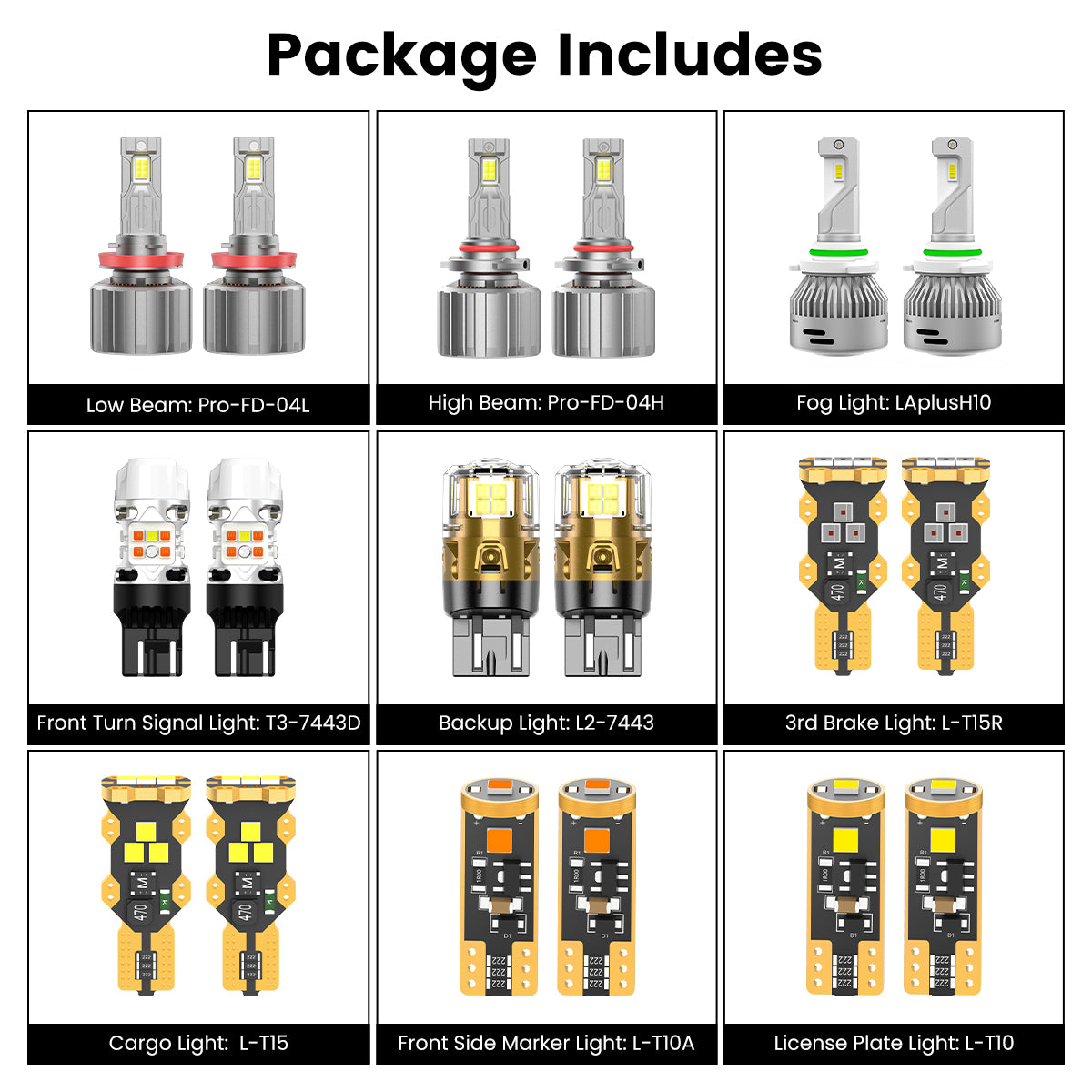 custom-made led bulbs for 2018 Ford F-150