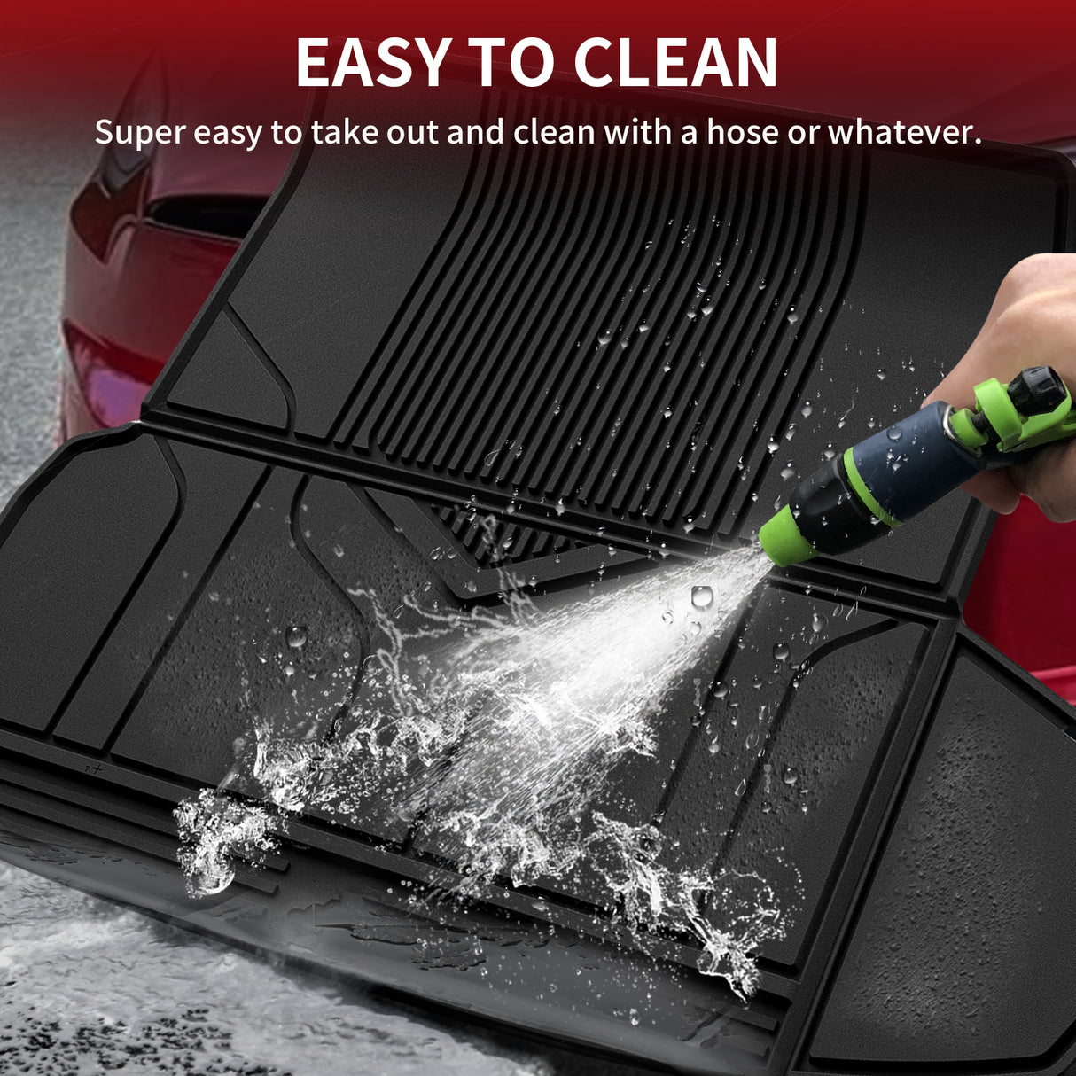 Easy to Clean Tesla Model S 2022-2023 Custom Frunk Trunk Cargo Mats