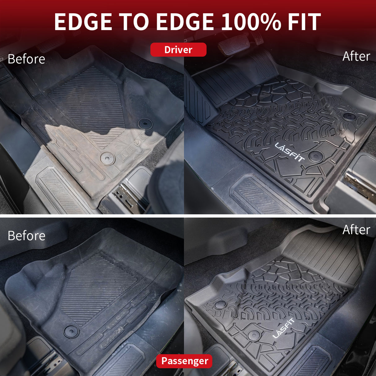 Edge to Edge Ford Bronco Floor Mats and Cargo Mats
