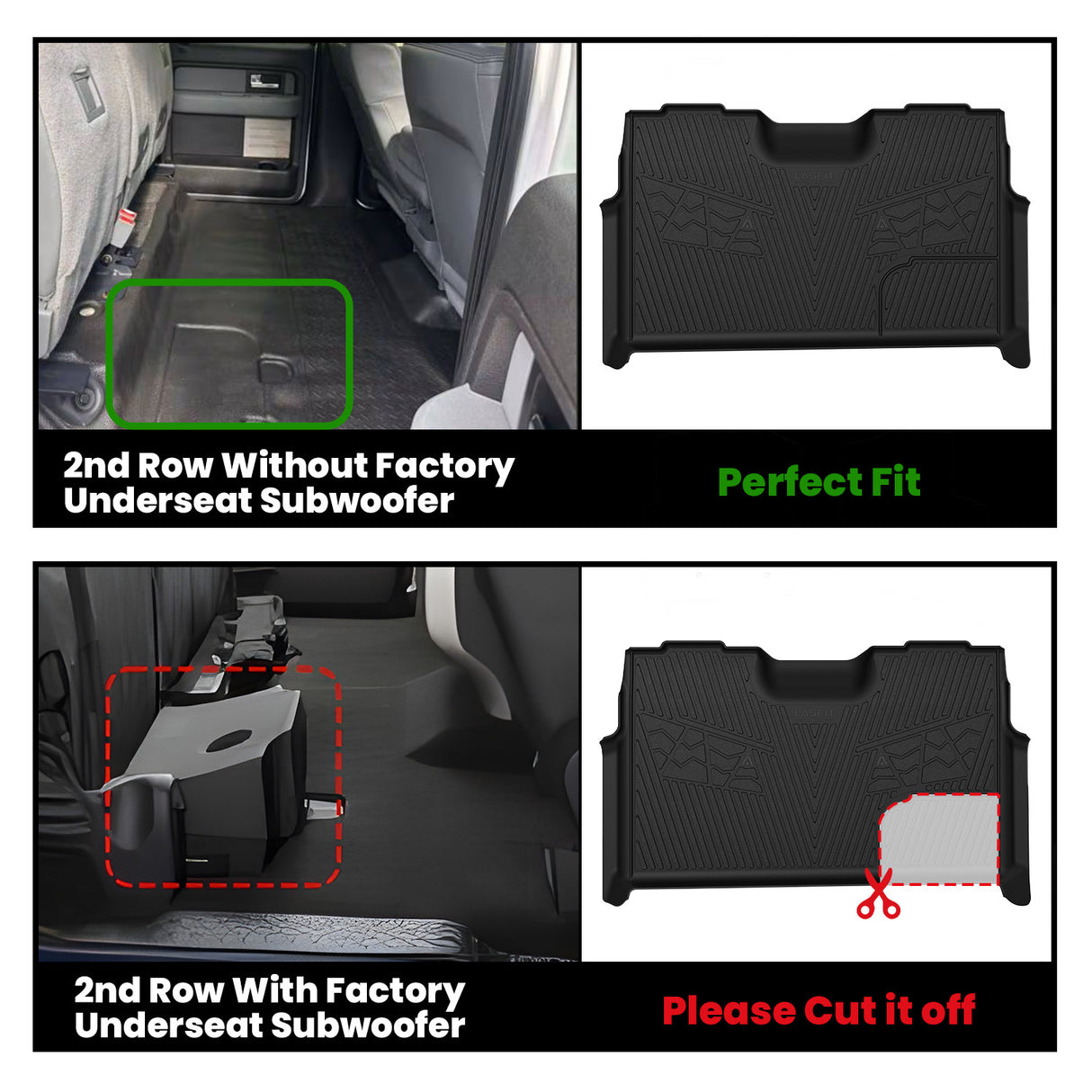 2011-2014 Ford F-150 Floor Mats Fitment