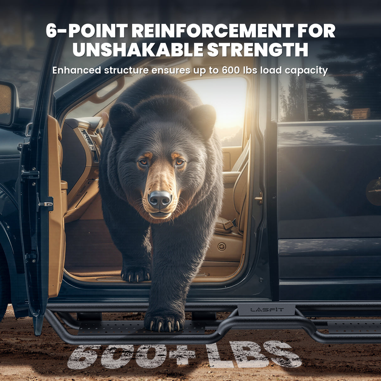 Fit for 2017-2026 Ford F-250 F-350 Running Boards Side Steps, Fit Crew Cab ONLY