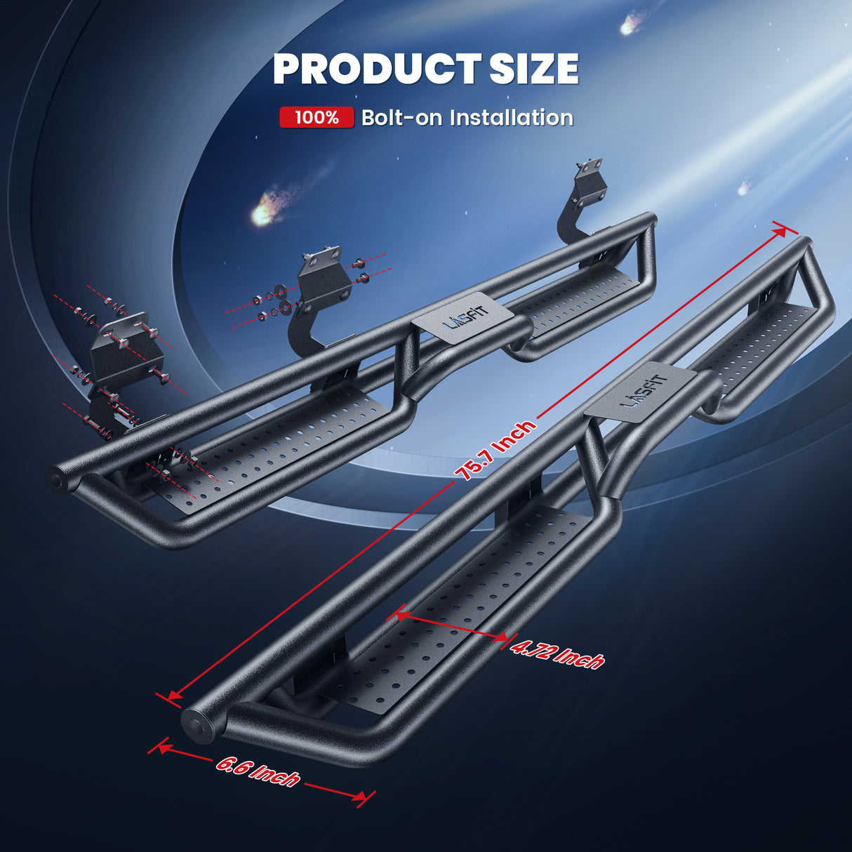 Fit for 2017-2026 Ford F-250 F-350 Running Boards Side Steps, Fit Crew Cab ONLY