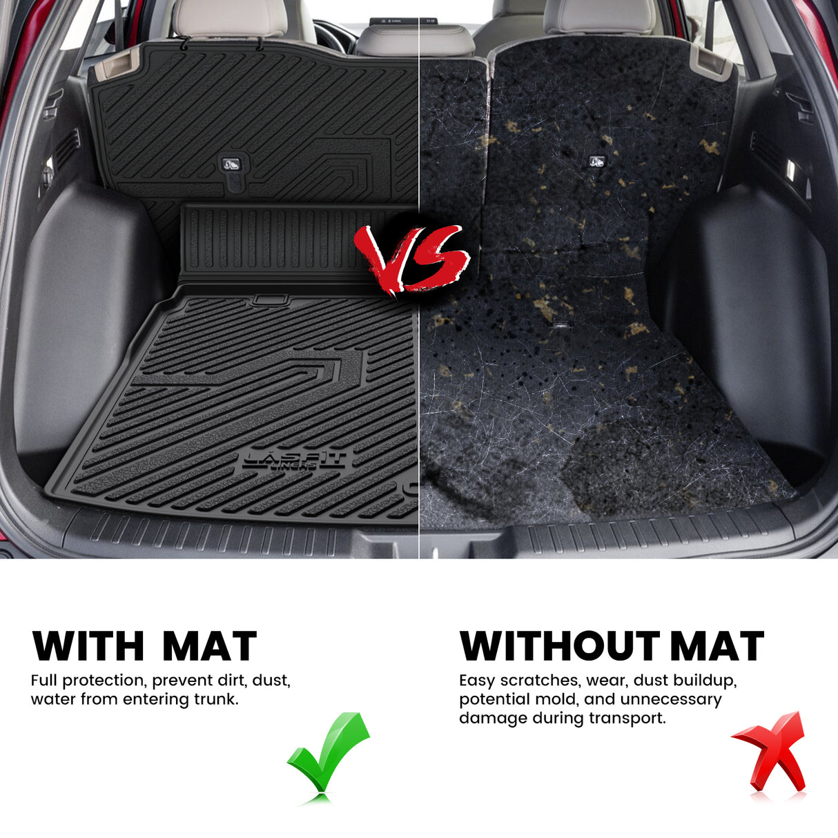 Fit for 2023-2026 Honda CR-V (Include FCEV & CRV Hybrid) Seatback & Cargo Mats Full Protection