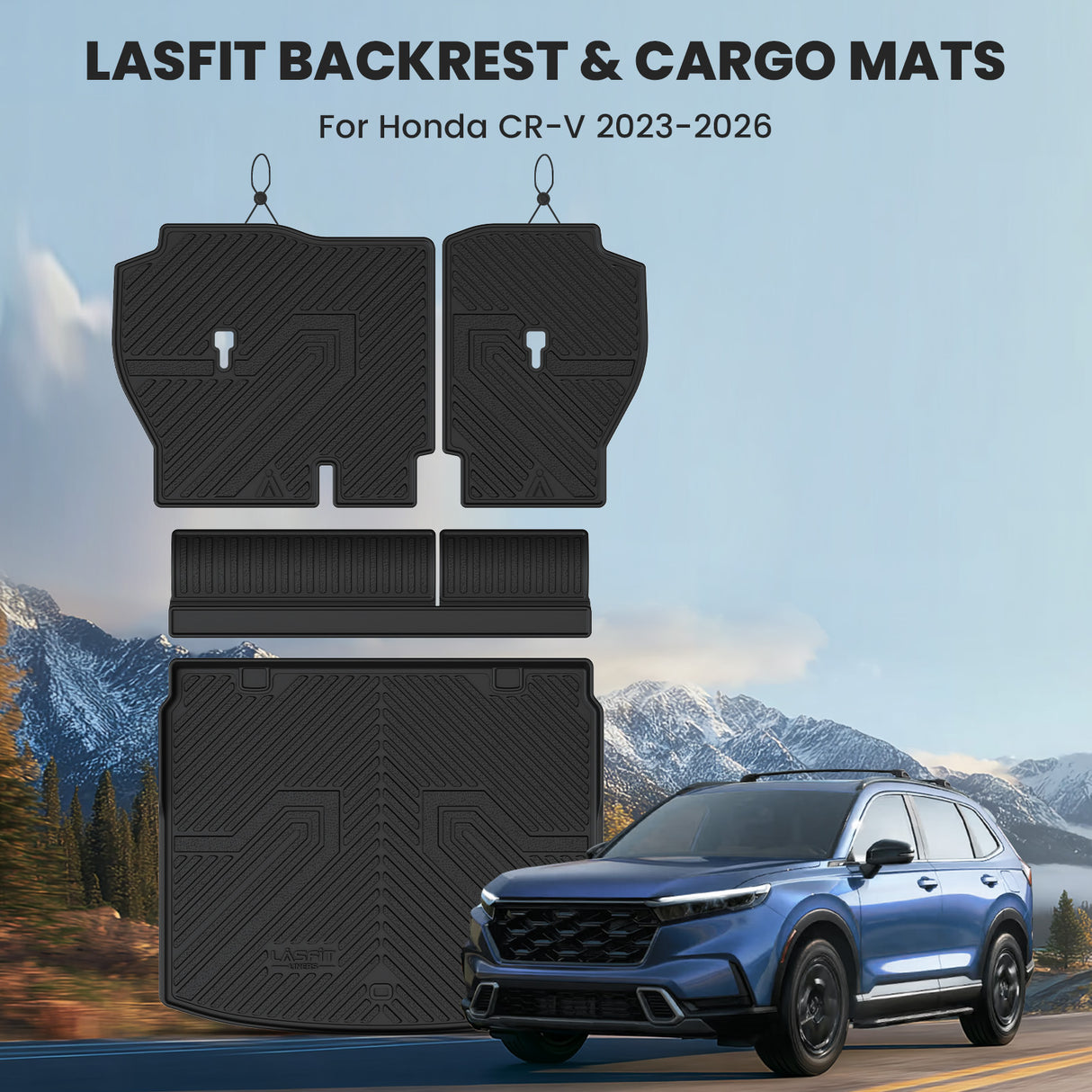 Fit for 2023-2026 Honda CR-V (Include FCEV & CRV Hybrid) Seatback & Cargo Mats