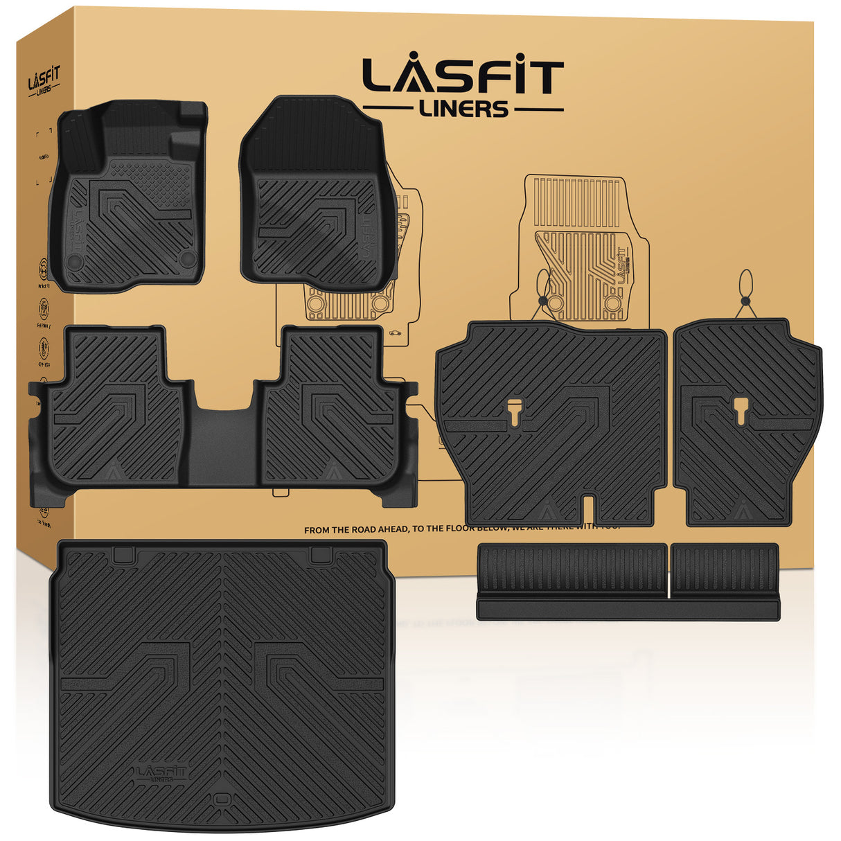 Fit for 2023-2026 Honda CR-V (Include FCEV & CRV Hybrid) Floor Mats & Seatback & Cargo Mat