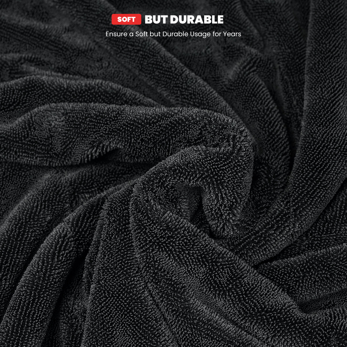 Lasfit Super Absorbent Extra Large Car Drying Towel – Double-Sided Plush Microfiber Detailing Towel, 28" × 35"