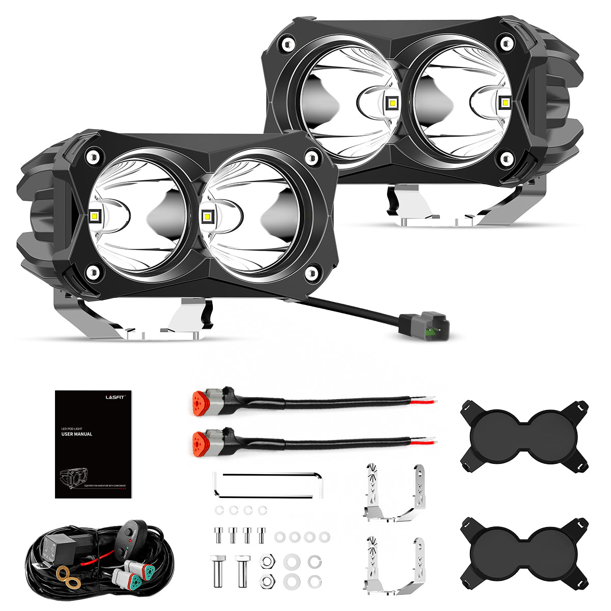 lasfit whole package 4.8" led pod lights